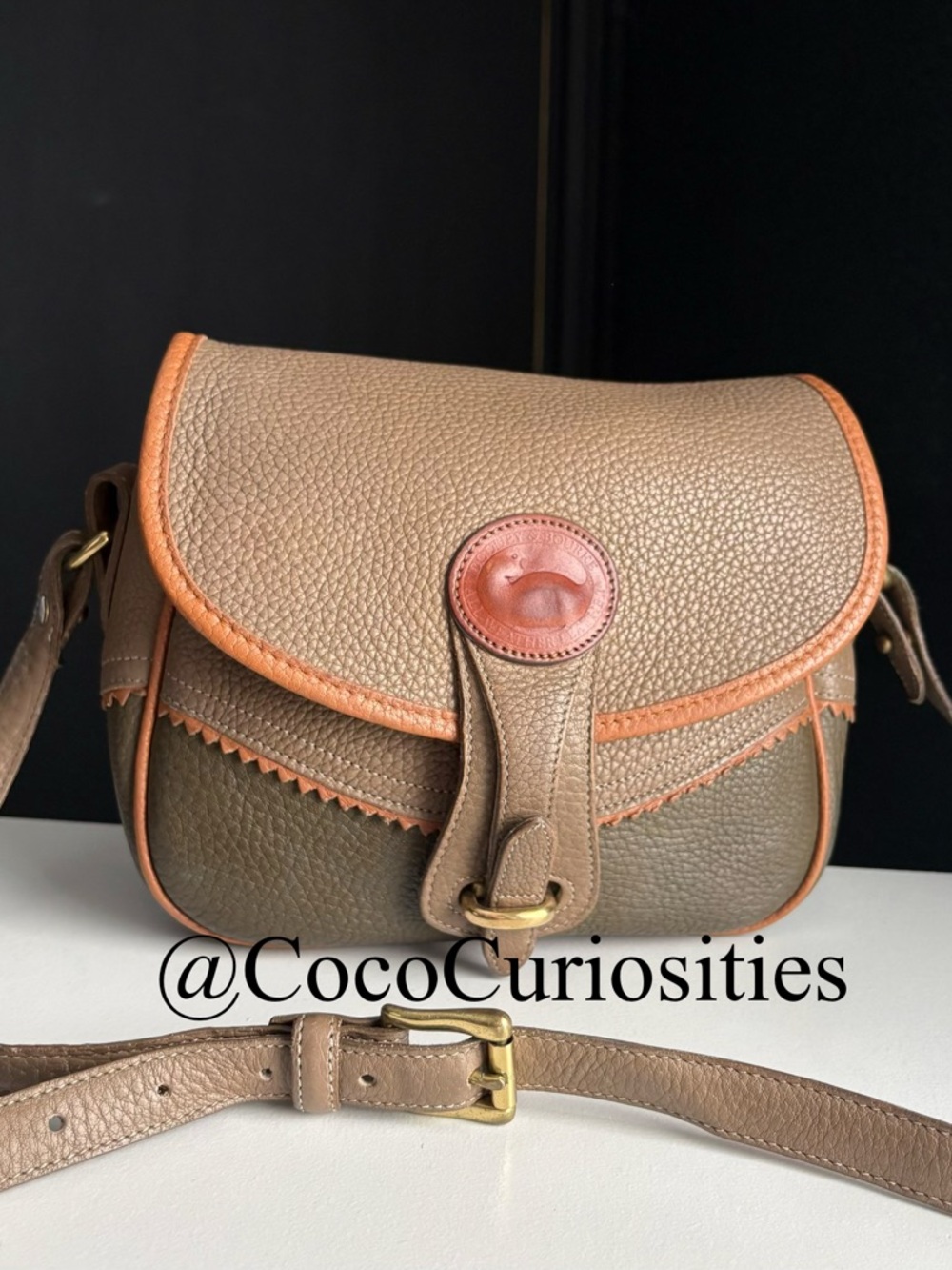 Dooney and Bourke awl Leather Teton Multi Tri Color crossbody bag